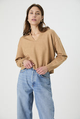 FRENCH CONNECTION SLOANE KNIT COLLARED PULLOVER